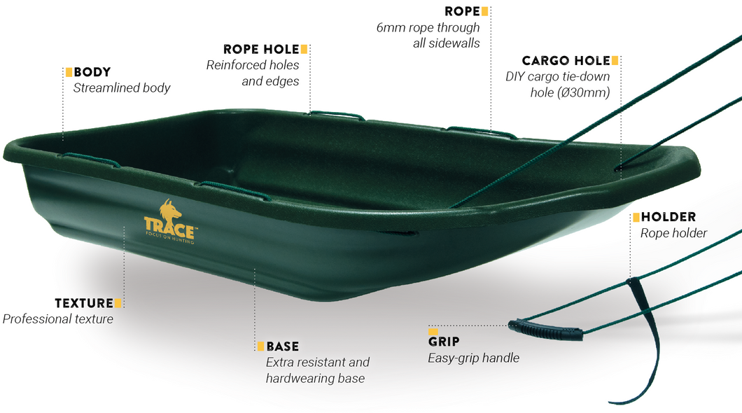 Trace Waterfowl sled 123x60x20cm